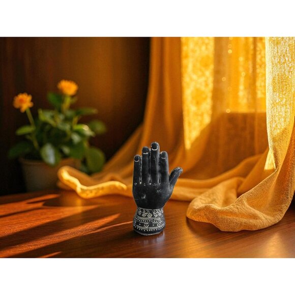 Mystical Witchy Palmistry Hand Statue Palm Reading Boho Psychic Decor 5" - Picture 9 of 11